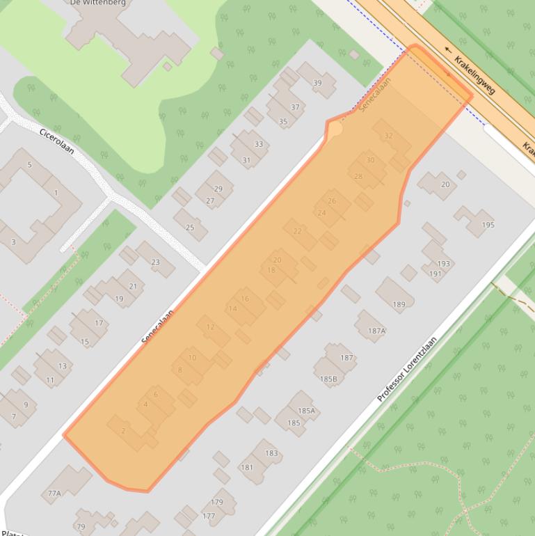 Kaart van postcodegebied 3707ZN.