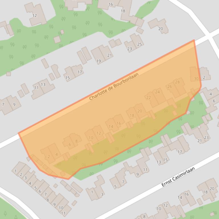 Kaart van postcodegebied 3708CC.