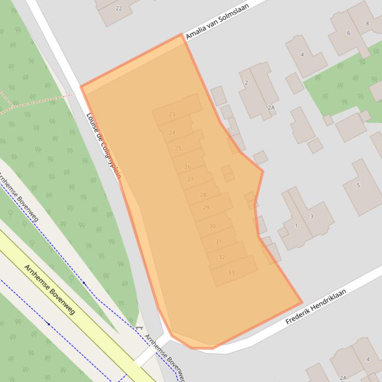 Kaart van postcodegebied 3708CS.