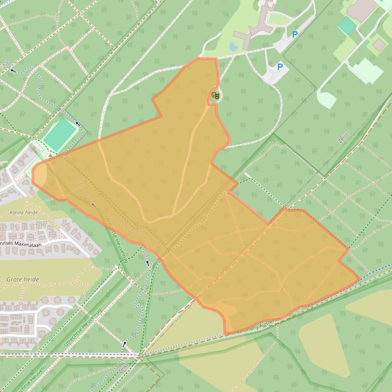 Kaart van postcodegebied 3708EB.