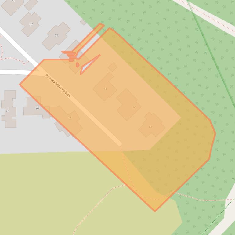 Kaart van postcodegebied 3708EK.