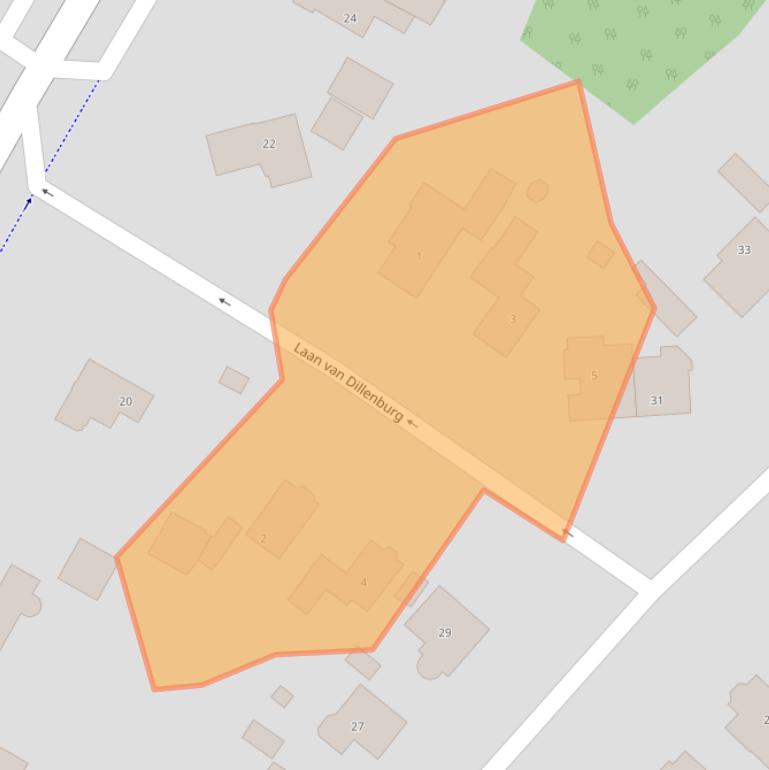 Kaart van postcodegebied 3708GG.