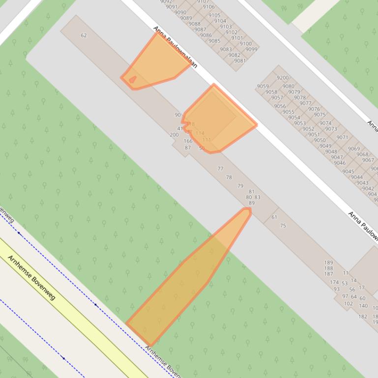 Kaart van postcodegebied 3708HJ.