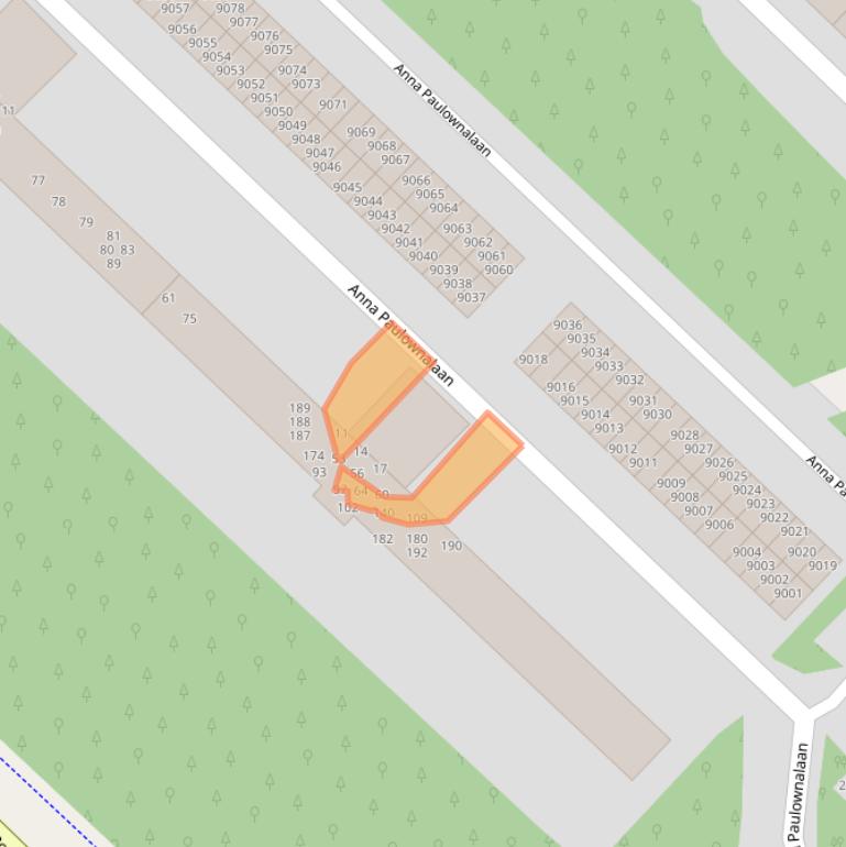 Kaart van postcodegebied 3708HP.