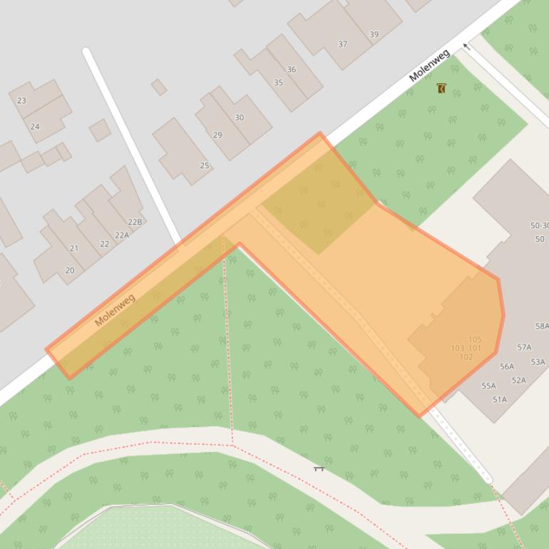 Kaart van postcodegebied 3708SL.