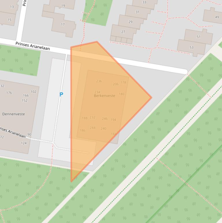 Kaart van postcodegebied 3708WC.