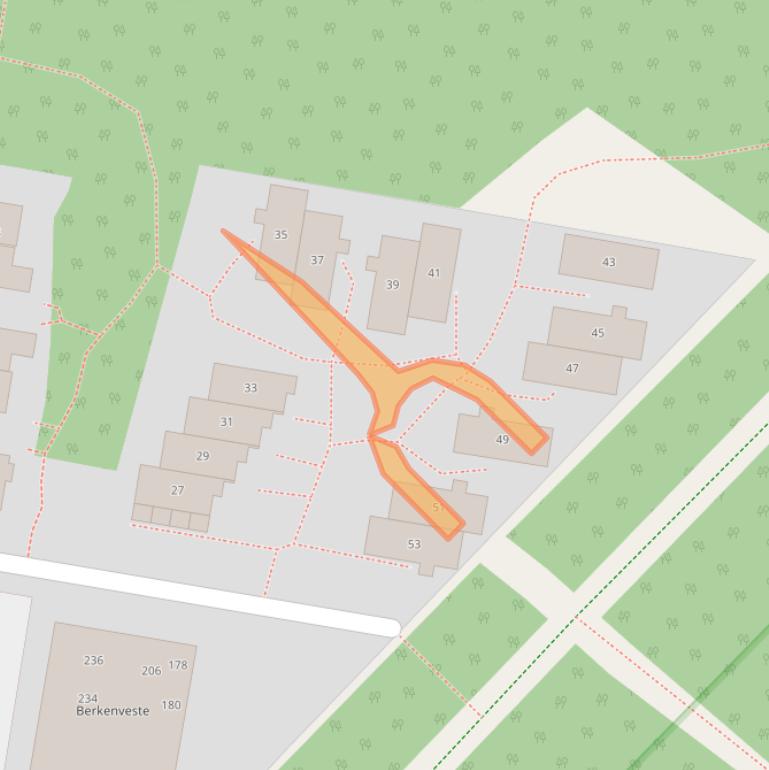 Kaart van postcodegebied 3708WE.