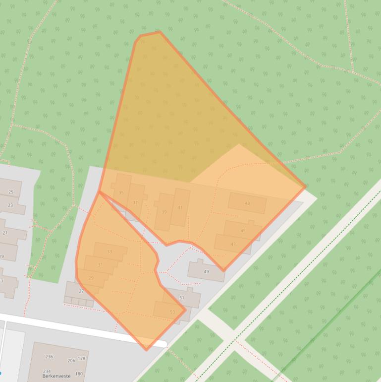 Kaart van postcodegebied 3708WG.