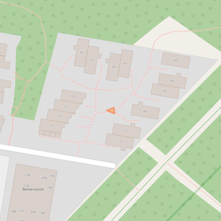 Kaart van postcodegebied 3708WJ.