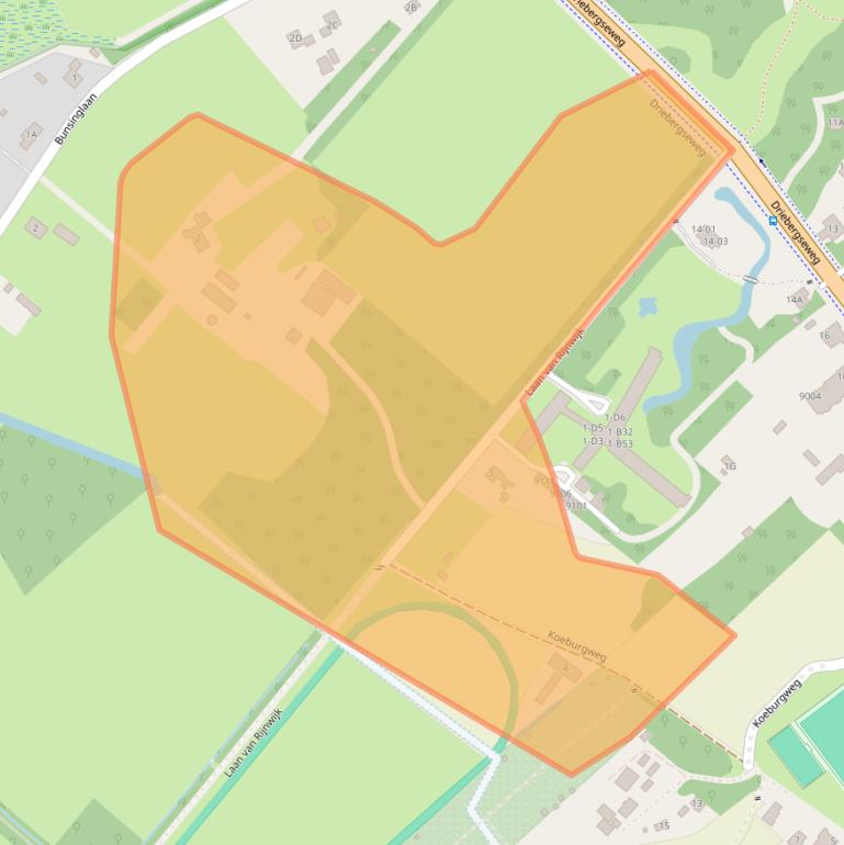 Kaart van postcodegebied 3709JM.