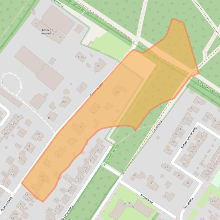 Kaart van postcodegebied 3711AZ.
