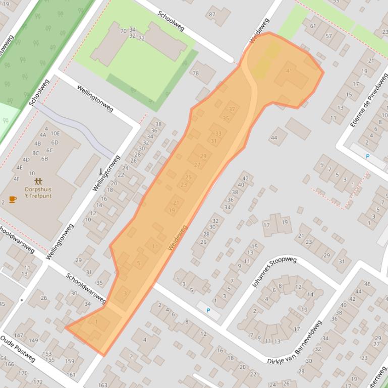 Kaart van postcodegebied 3711BS.