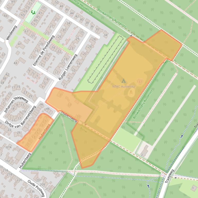 Kaart van postcodegebied 3711CE.