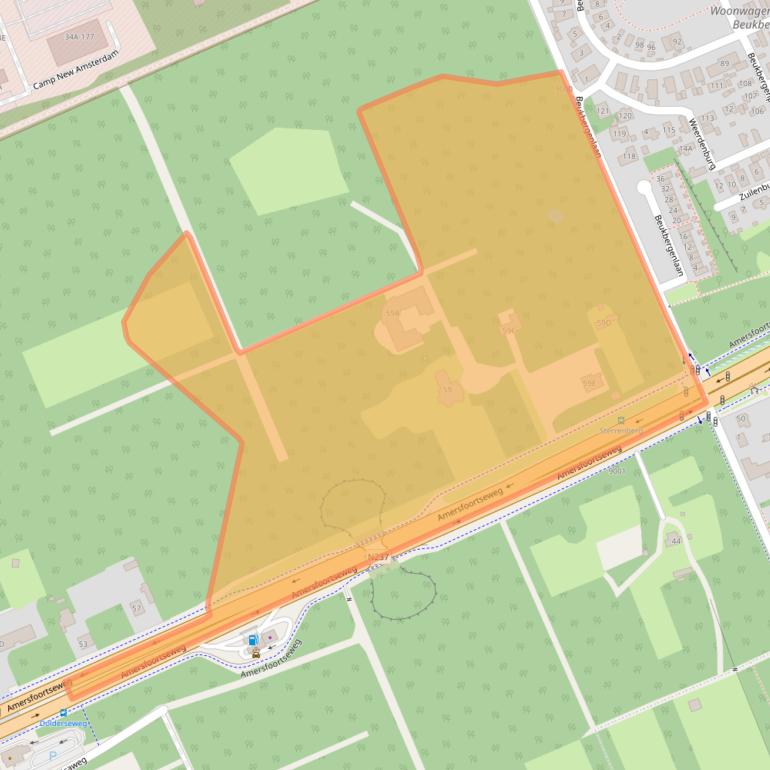 Kaart van postcodegebied 3712BB.