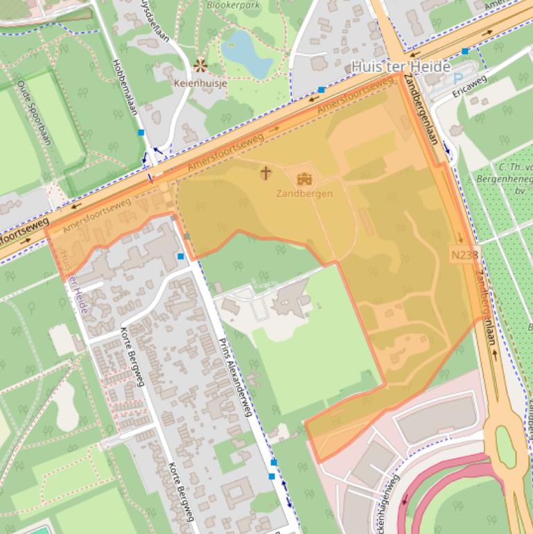 Kaart van postcodegebied 3712BC.