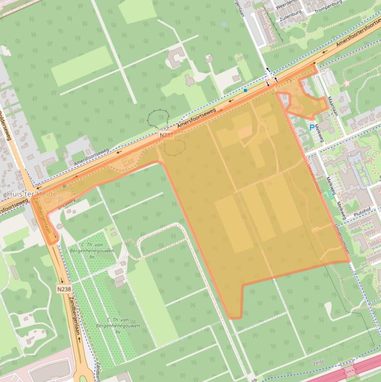 Kaart van postcodegebied 3712BD.