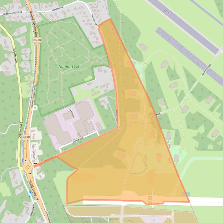 Kaart van postcodegebied 3712BK.