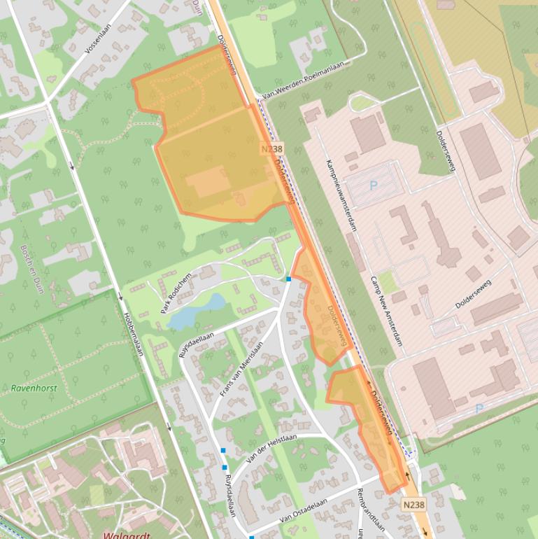 Kaart van postcodegebied 3712BN.