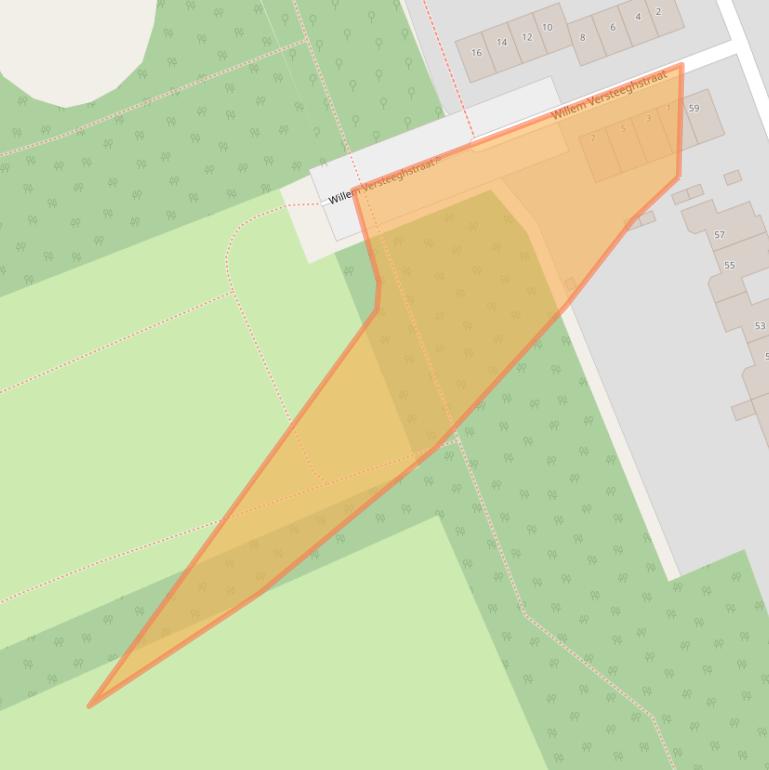 Kaart van postcodegebied 3712DC.