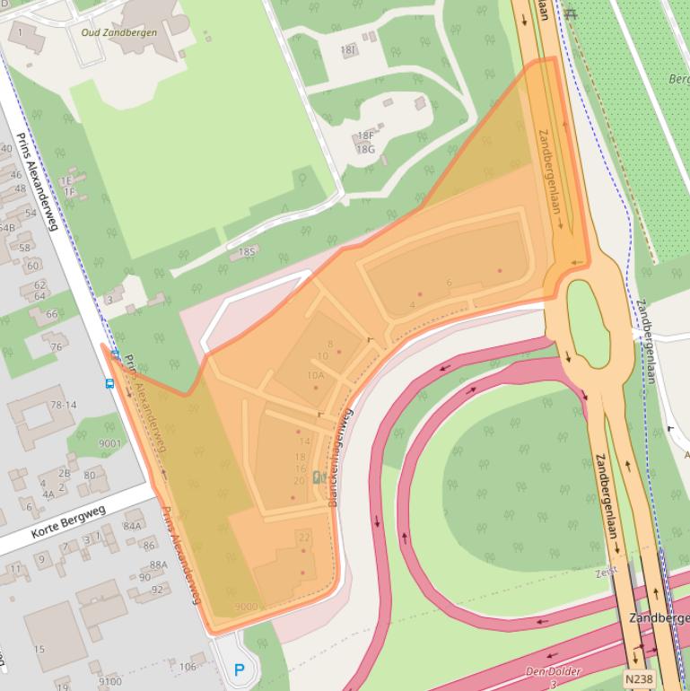 Kaart van postcodegebied 3712DE.