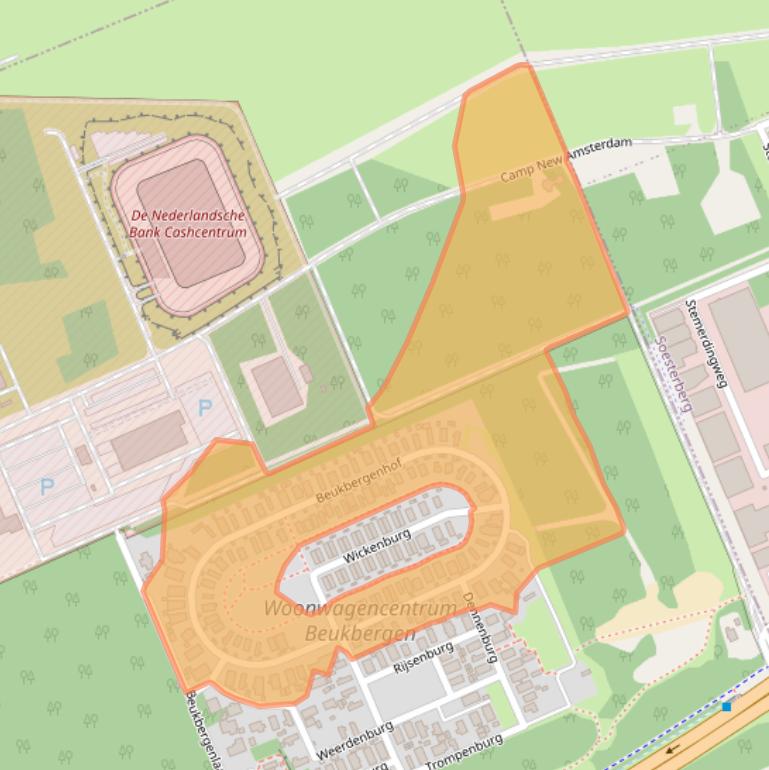 Kaart van postcodegebied 3712EJ.