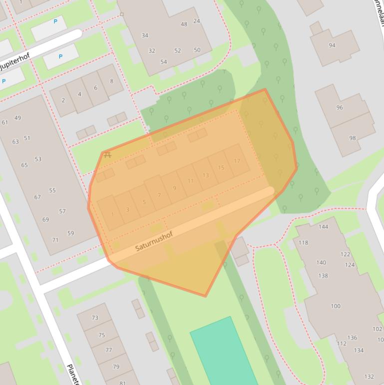 Kaart van postcodegebied 3712XR.