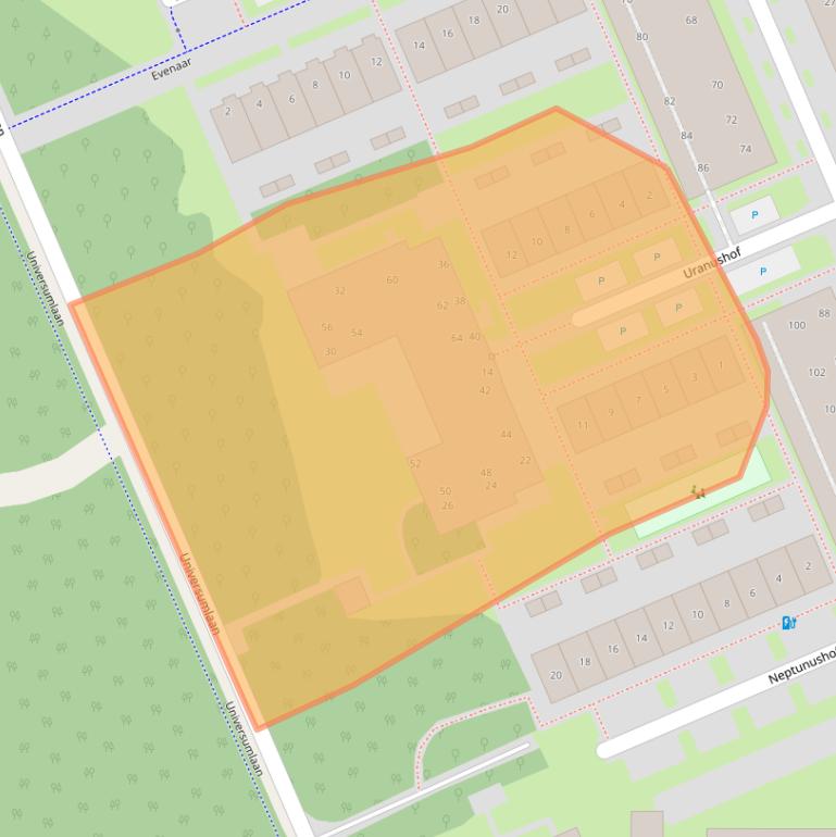 Kaart van postcodegebied 3712XV.