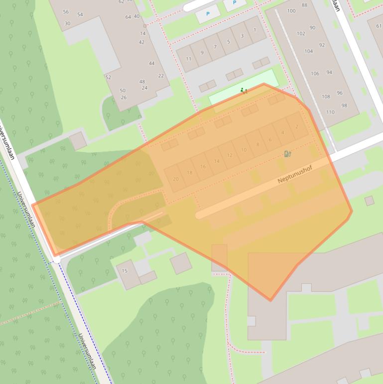 Kaart van postcodegebied 3712XW.