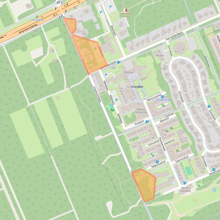 Kaart van postcodegebied 3712XZ.