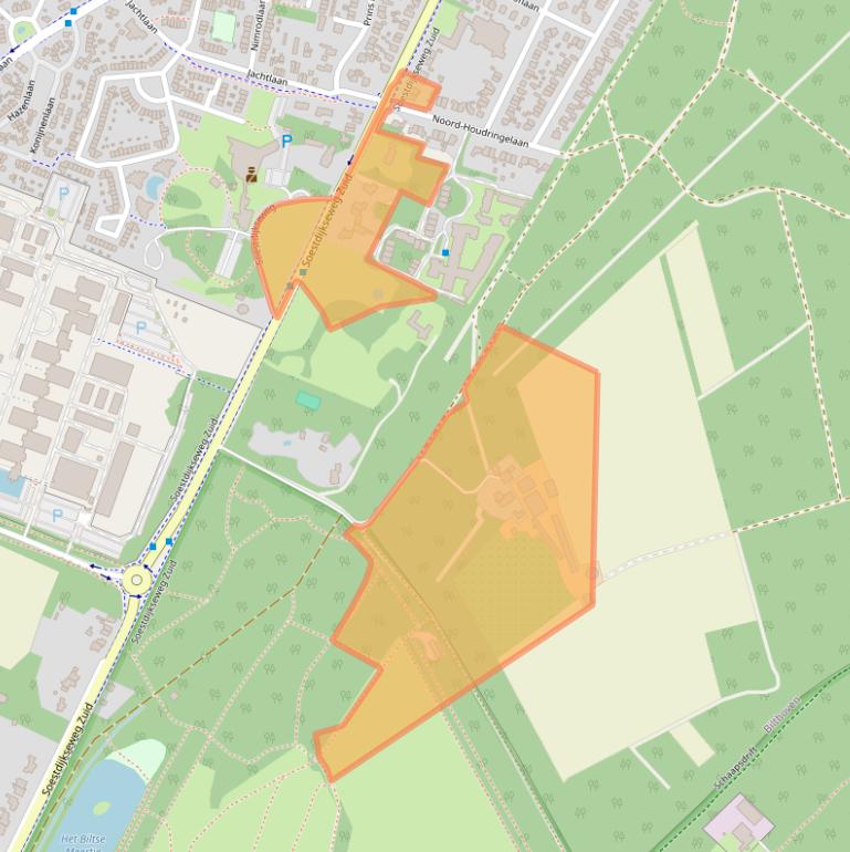 Kaart van postcodegebied 3721AH.