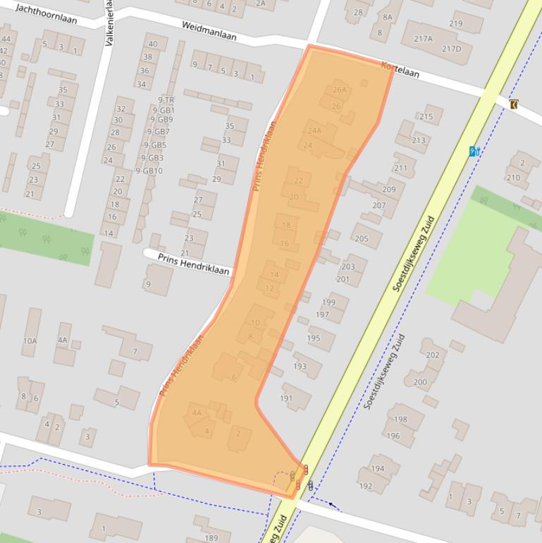 Kaart van postcodegebied 3721AS.