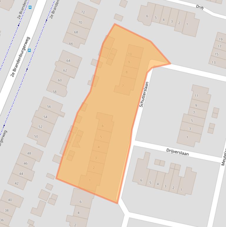 Kaart van postcodegebied 3721BS.