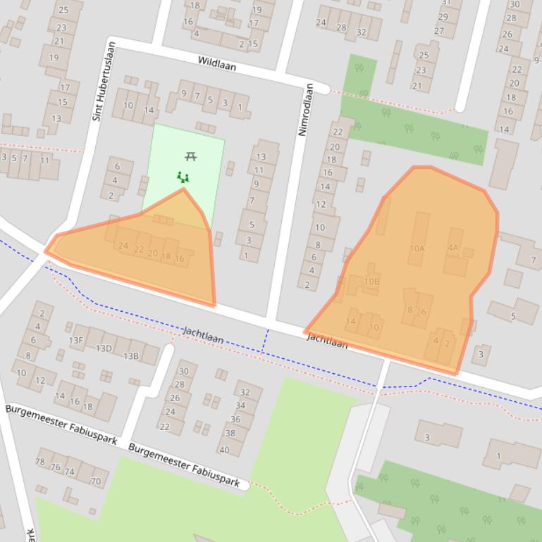 Kaart van postcodegebied 3721CB.