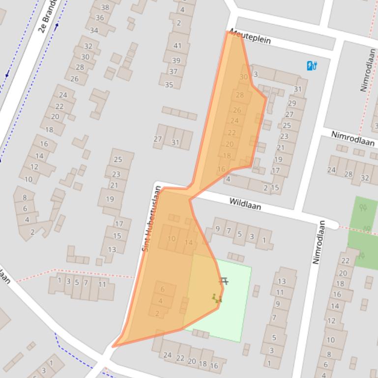 Kaart van postcodegebied 3721CD.