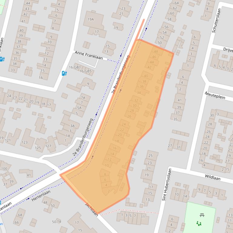 Kaart van postcodegebied 3721CH.