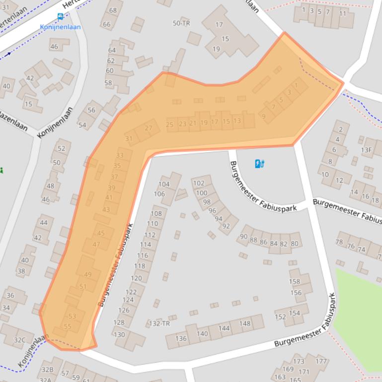 Kaart van postcodegebied 3721CK.