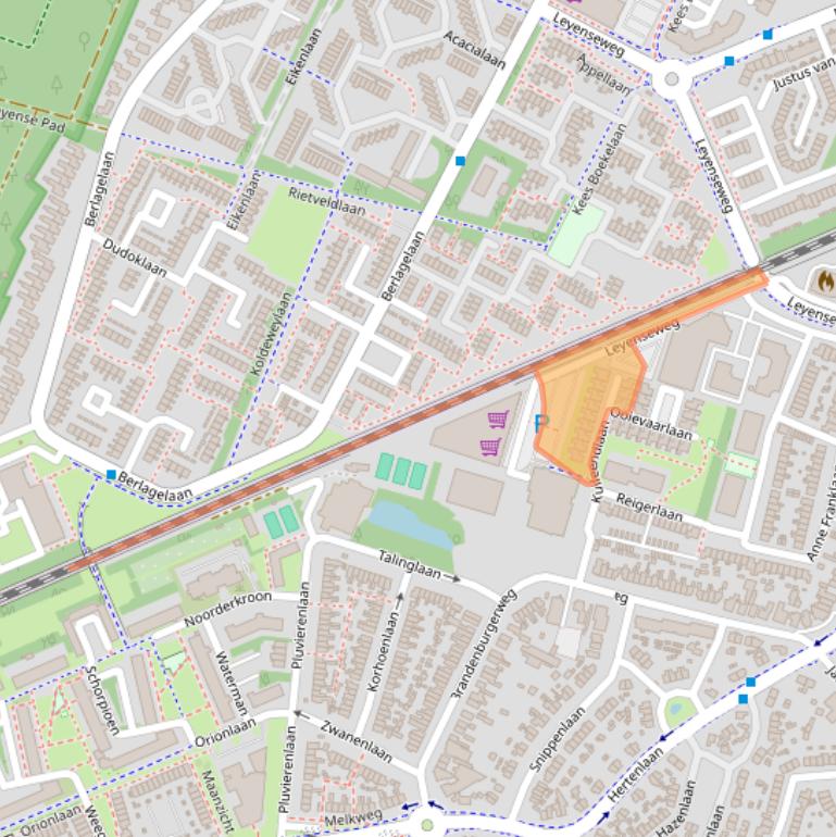 Kaart van postcodegebied 3721CX.