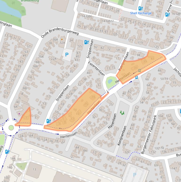 Kaart van postcodegebied 3721DK.