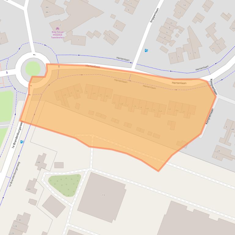 Kaart van postcodegebied 3721DL.