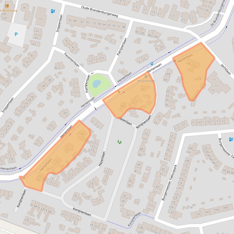 Kaart van postcodegebied 3721DM.