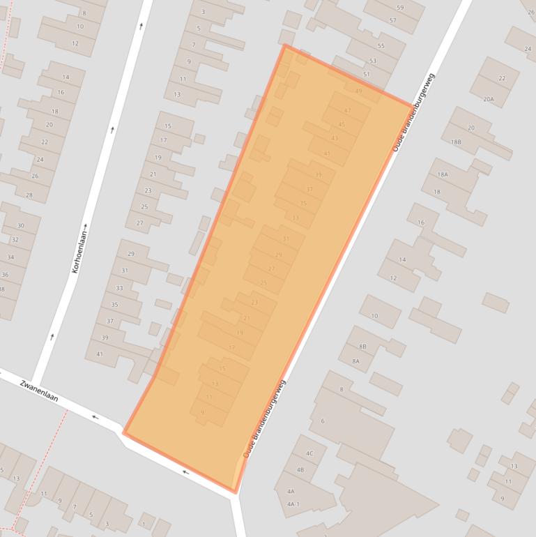 Kaart van postcodegebied 3721DT.