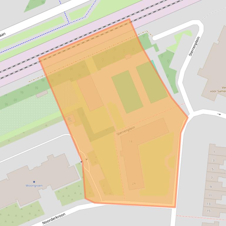 Kaart van postcodegebied 3721GH.