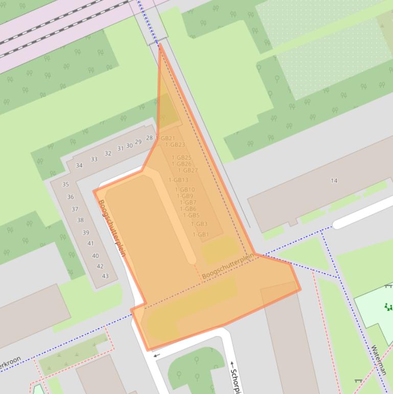 Kaart van postcodegebied 3721GR.