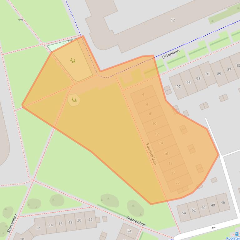 Kaart van postcodegebied 3721HH.