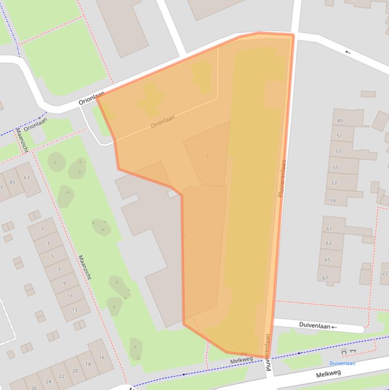 Kaart van postcodegebied 3721HR.