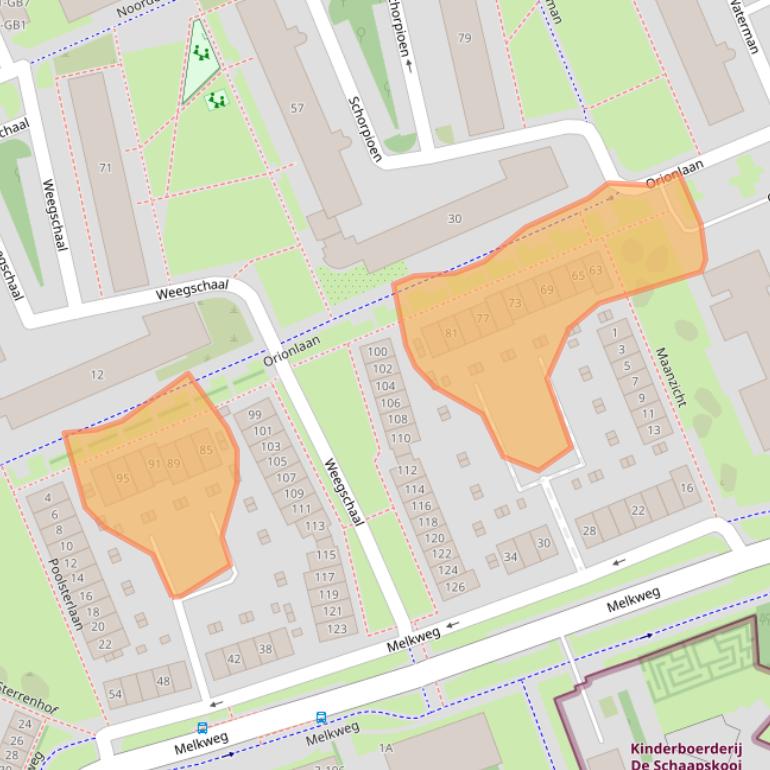 Kaart van postcodegebied 3721HS.