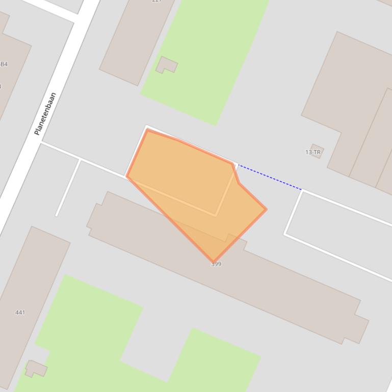 Kaart van postcodegebied 3721KJ.