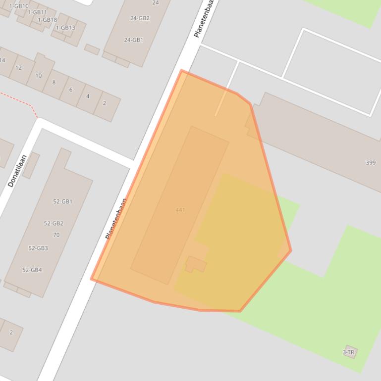 Kaart van postcodegebied 3721KN.