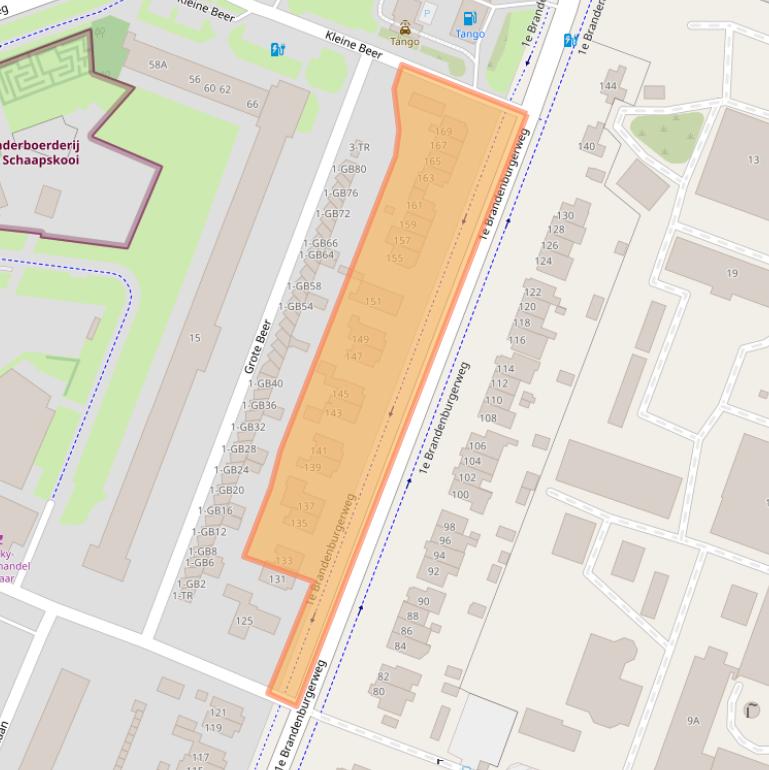 Kaart van postcodegebied 3721MG.