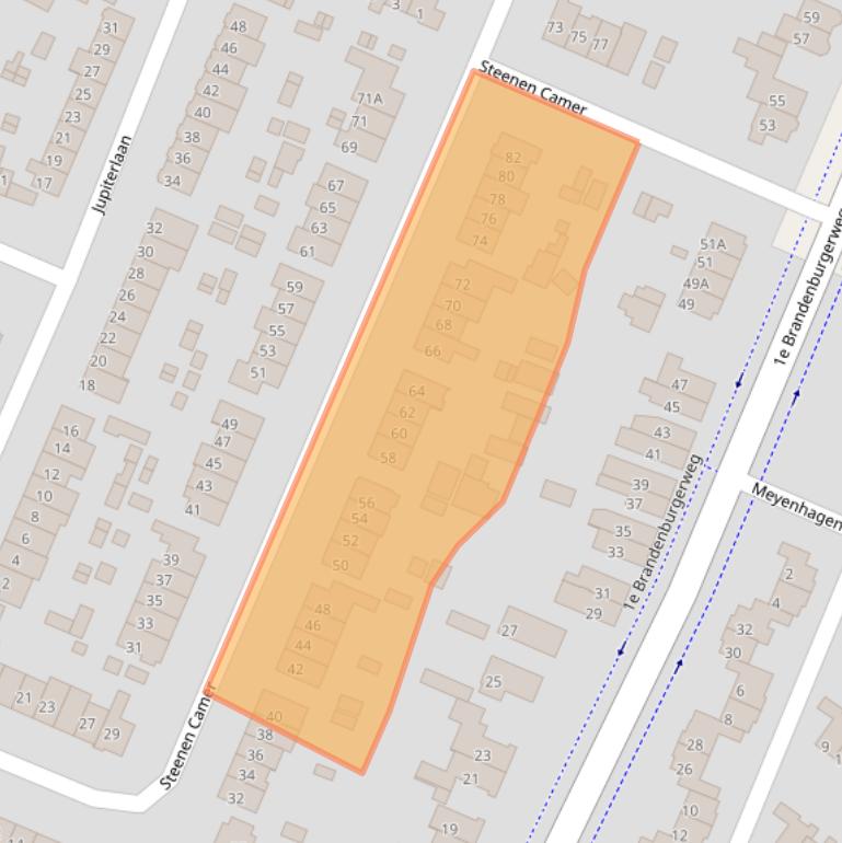 Kaart van postcodegebied 3721ND.